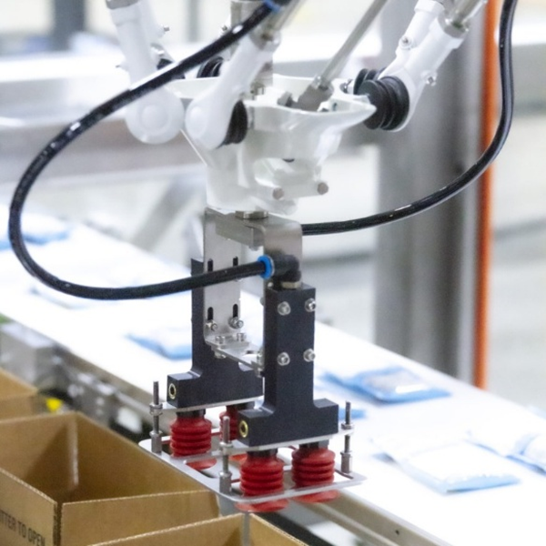 Robotic pick and place packaging automation system